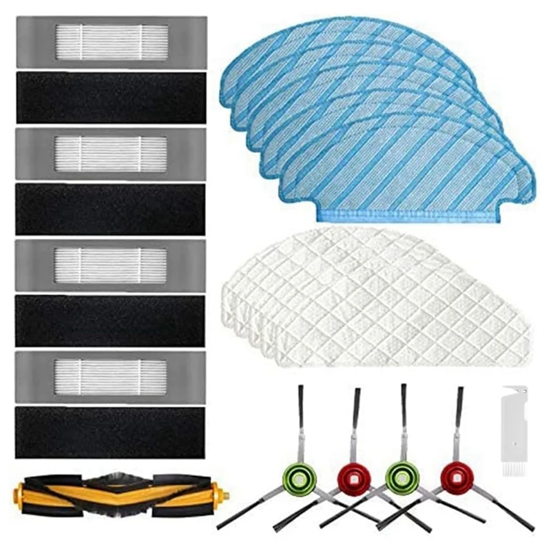 Brosse latérale principale pour aspirateur robot, filtre HEPA, vadrouille et gril, remplacement pour ECOVACS Deebot T9 AIVI T8 AIVI N8 Pro Series