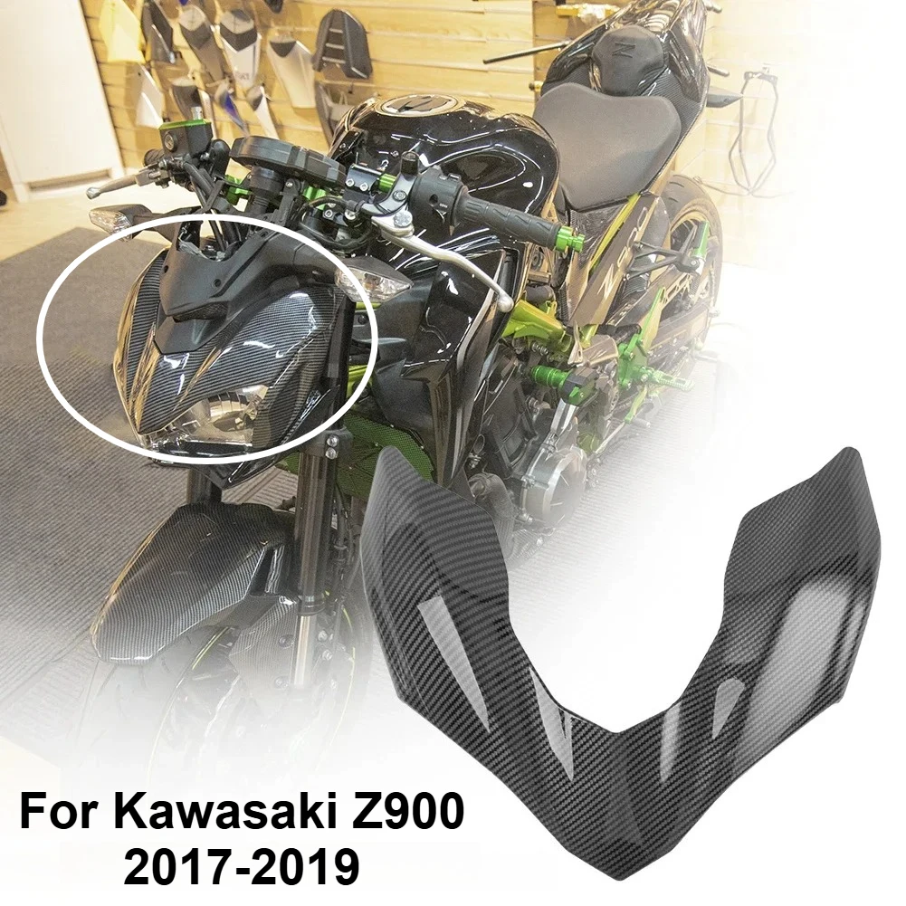 

For Kawasaki Z900 Upper Beak Nose Cone Extension Cowl Winglet Wing Cover for Z900 Z 900 Front Headlight Fairing Kits 2017-2019
