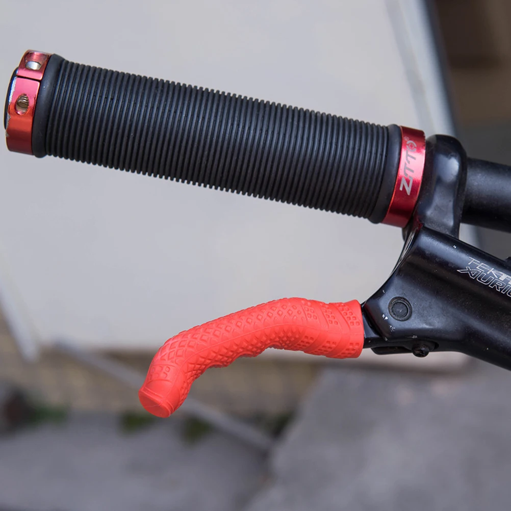 

4pcs Bike Brake Silicone Sleeves Slip-Resistant Comfortable Grips Durable Lightweight Ergonomic Bicycle Handlebar for Road