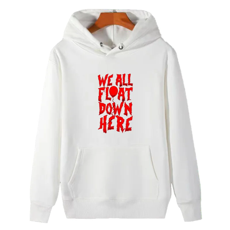 All Float Down Here Slogan Penny wise Classic graphic Hooded Shirt winter thick sweater hoodie Hooded Shirt Men's sportswear