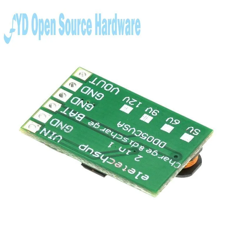 DD05CVSA 3.7V 4.2V Charger 5V 6V 9V 12V Discharger Board DC DC Converter Boost Module Solar Mobile Power Lithium Battery 