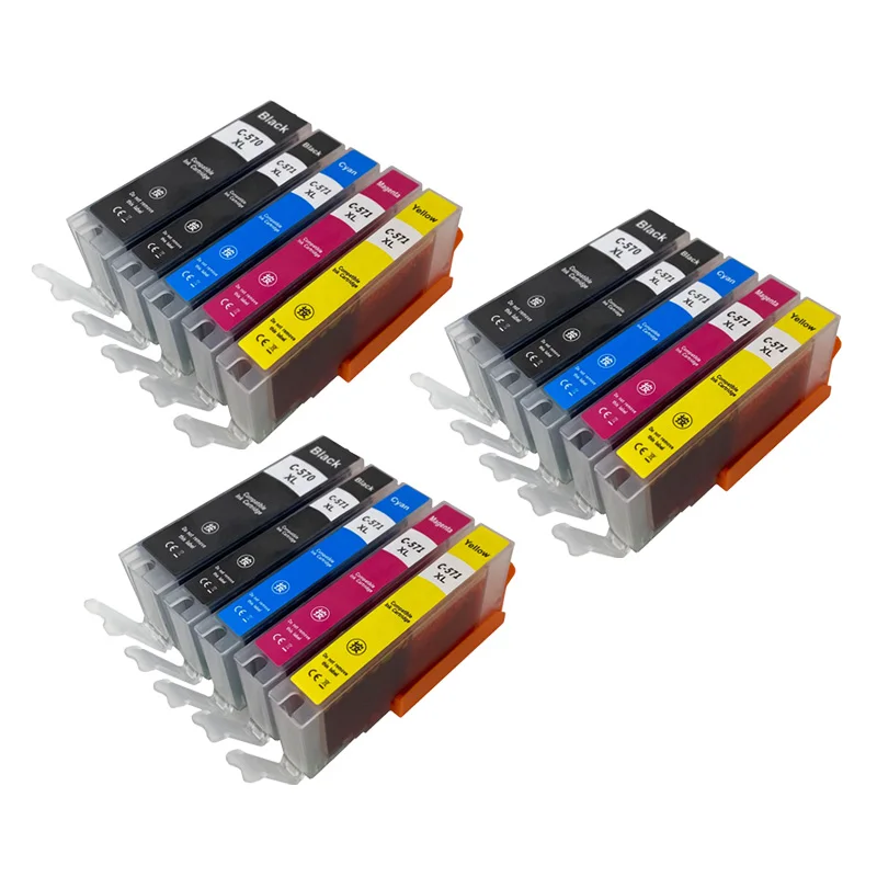 PGI-570 CLI-571 PGI570 570XL Compatible Ink Cartridge For Canon Pixma MG5750 MG5751 MG5752 MG5753 MG6850 TS5050 TS5051 TS5052