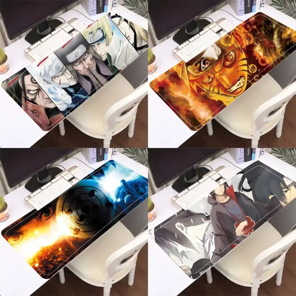 Anime Naruto Mousepad Premium Locking Edge Mouse Mat Speed Mouse Pad Ultrafine Surface Desk Mat