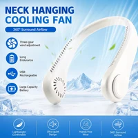 Ventilateur portable sans pales à suspendre autour du cou, rechargeable, 3 vitesses, mini ventilateur sport d'été à longue autonomie 1