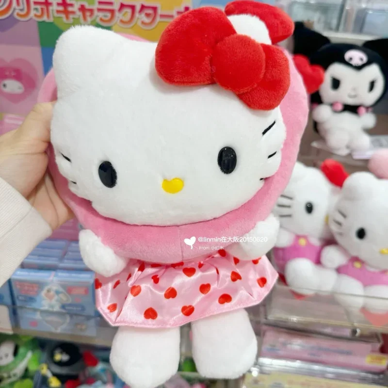

Sanrio Hellokitty Красочная Серия любви, мягкая плюшевая кукла, подвесной маленький набор искусственных предметов, аниме, периферийная спальня, декоративная игрушка, подарок