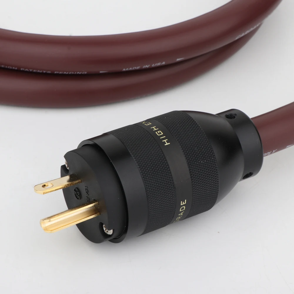 Preffair D520 Golden Reference HiFi аудиокабель питания с алюминиевым позолоченным покрытием для версии Schuko для США/ЕС