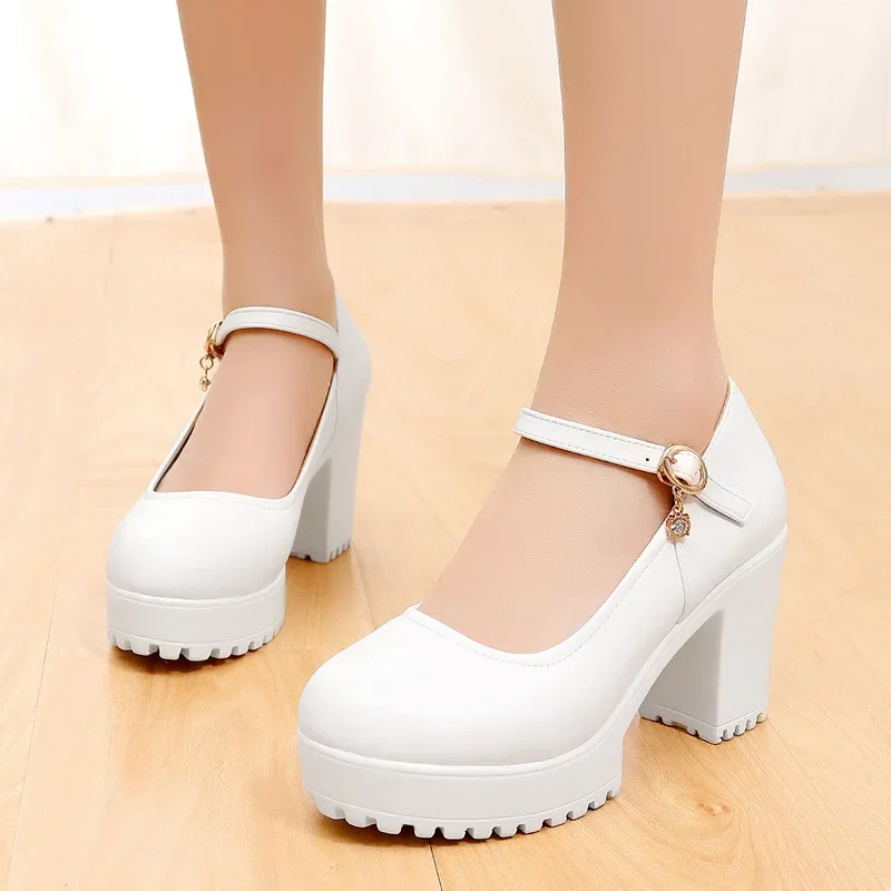 

Shallow Women Heels Shoes Woman Wedding Shoes Loafers Mary Jane Ladies Shoes Platform Heels Luxury Pumps Designer Heels 33-43