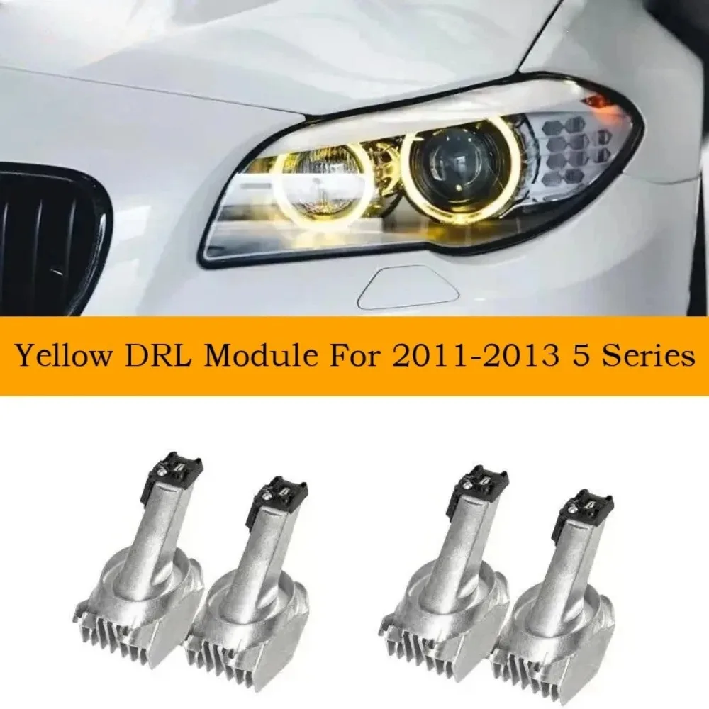 

Светодиодный рулевой модуль Angel Eyes 5 серии F18 OE 63127262731 CSL желтый для BMW F07 F10 F11 2011-2013 ксеноновые фары Pre-LCI