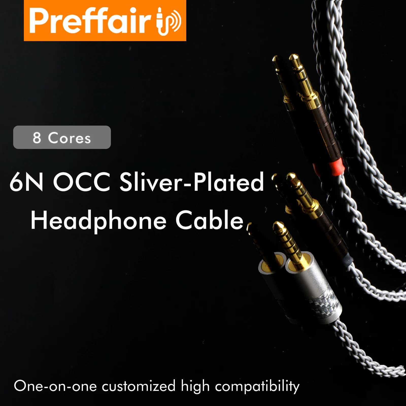 8 Cores 4.4mm 4 Pin XLR 2.5mm Headphone Earphone Cable for 3.5mm Hifiman Ananda Sundara HE1000SE HE6SE HE400 Z7M2 Audio Adapter8