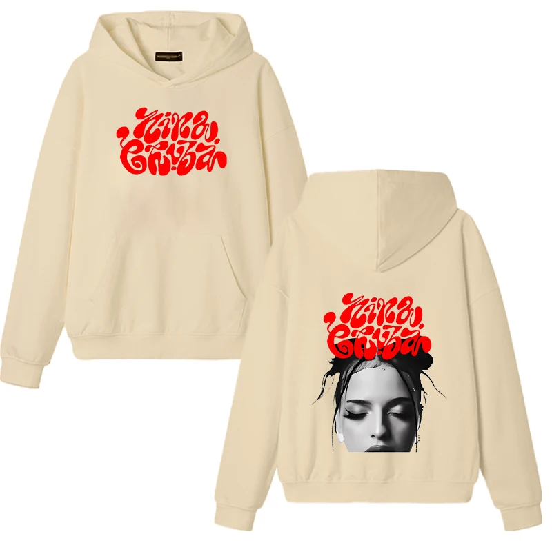 Arena Tour 2025 Nina Chuba Double Sided Printed Hoodie Women men Autumn Winter Vintage Fleece hip hop Pullover Unisex