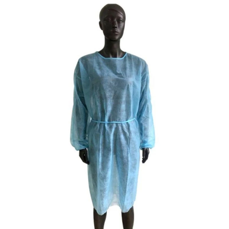 Einweg-Isolationskleider Vollbedeckung bietet Sicherheit Sauberkeit gelb/grün bester Verkauf