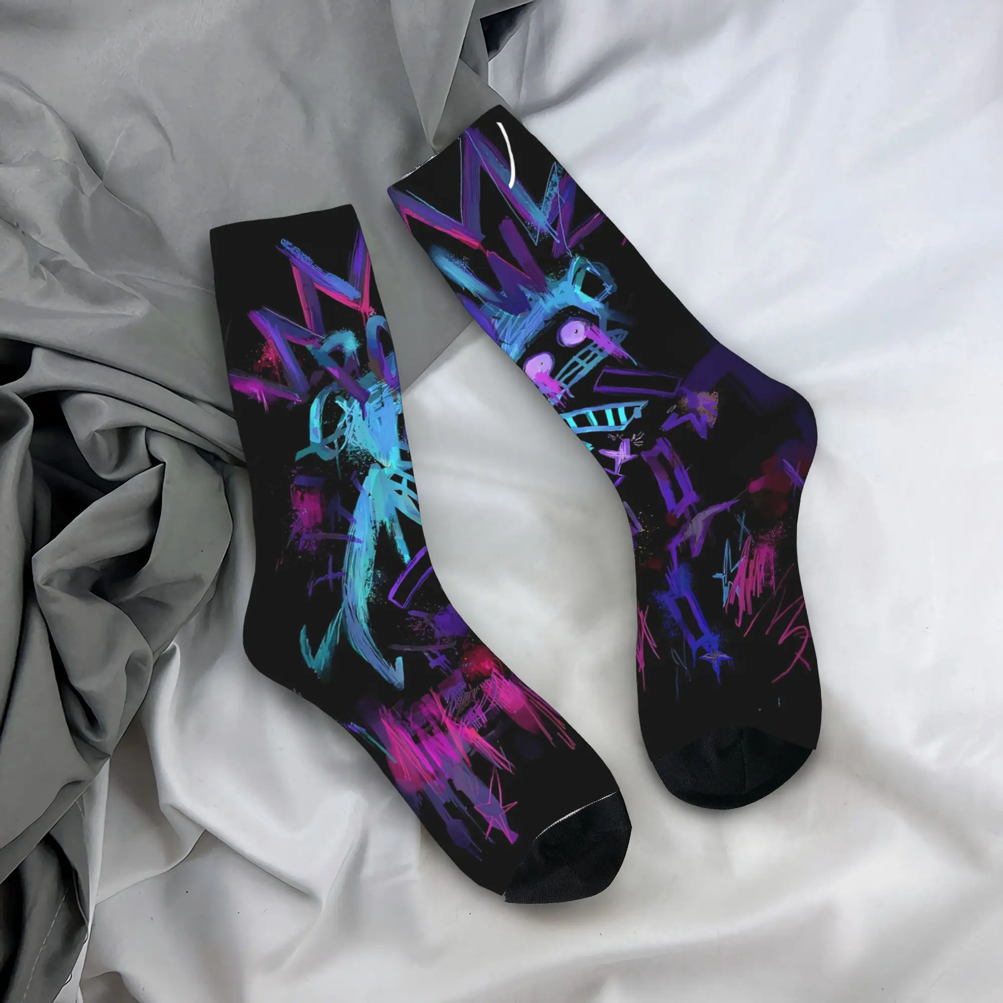 Jinx Monkey  Arcane (3) Socks  Non-Slip Stockings Men Breathable Outdoor Socks Spring Novelty Printed Socks