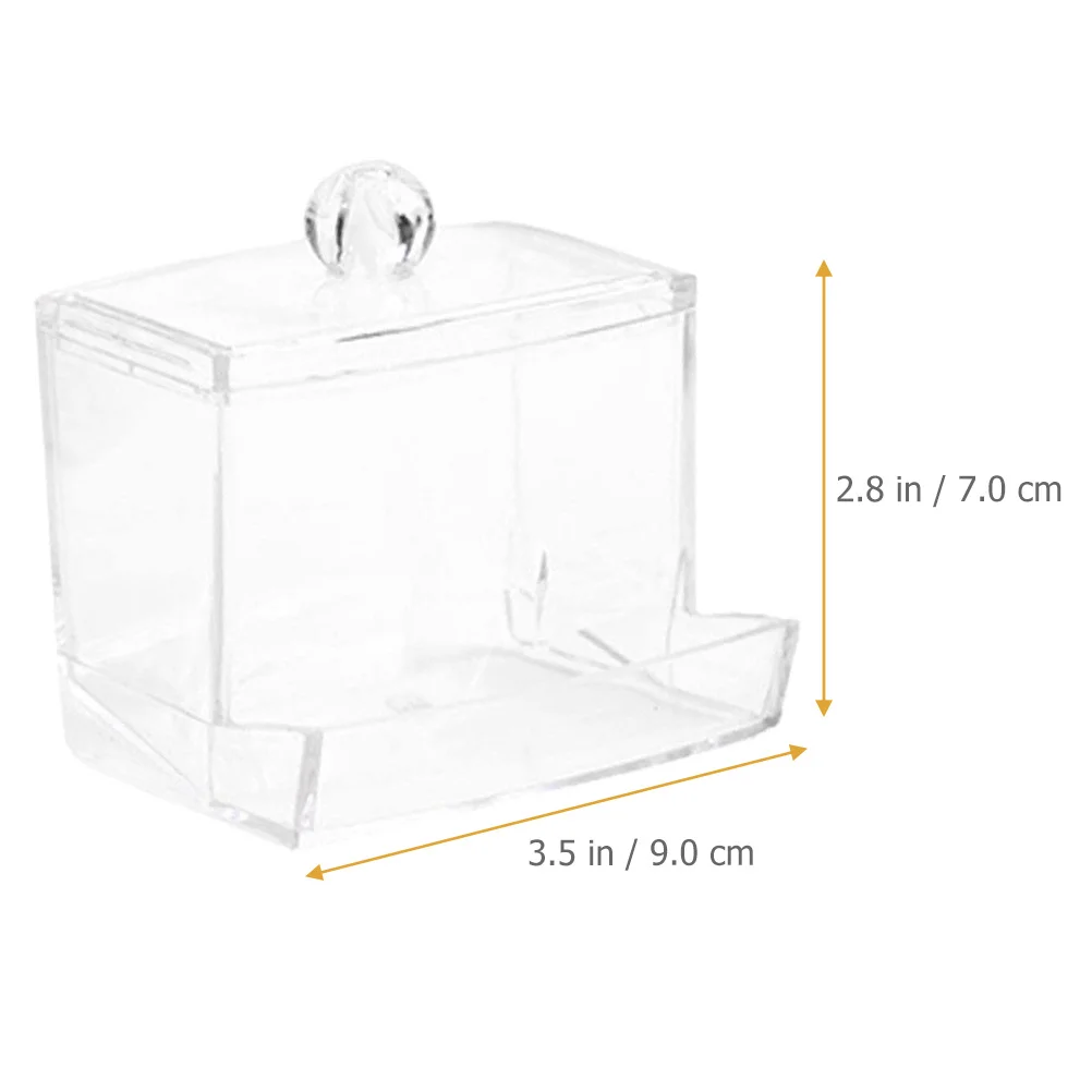 

Rutin Chicken Automatic Food Feeder Clear Acrylic Feeding Trough Multi-Use Poultry Feeding Case for Chickens Parrots Portable