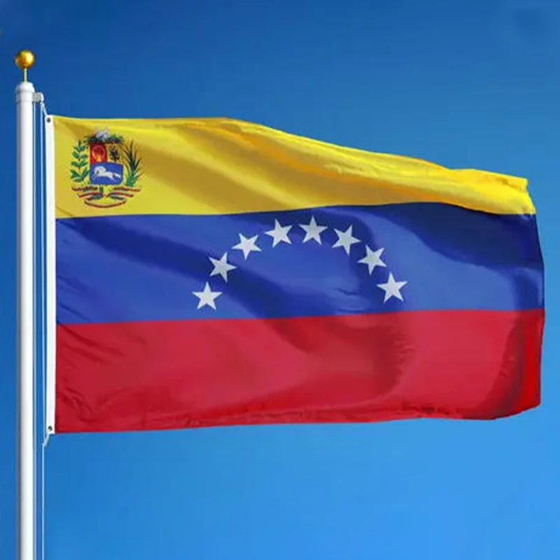 90x150cm  Latin America Country Venezuela flag Hanging Polyester Yellow Blue Red Venezuelan National Banner