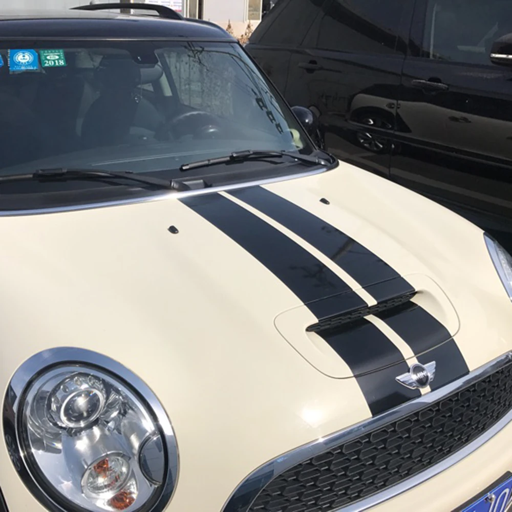 Car Stickers Hood+Trunk Engine+Rear Line Decals Car-styling For Mini Cooper S Clubman R55 5 Doors 2008-2015 Accessories