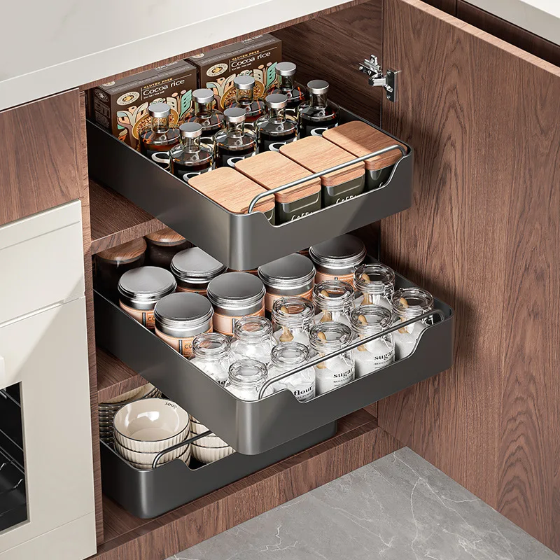 

Kitchen Der Sle Storage Box Spice Ra under Sink Pull out Extended Length elf Cr Sle ular Kitchen Storage Ra