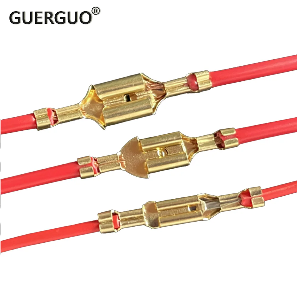 Insulated Crimp Terminal Connector Assortment Kit Electrical Wire Connectors 2.8/4.8/6.3mm Seal Crimp Terminals for Secure Conne