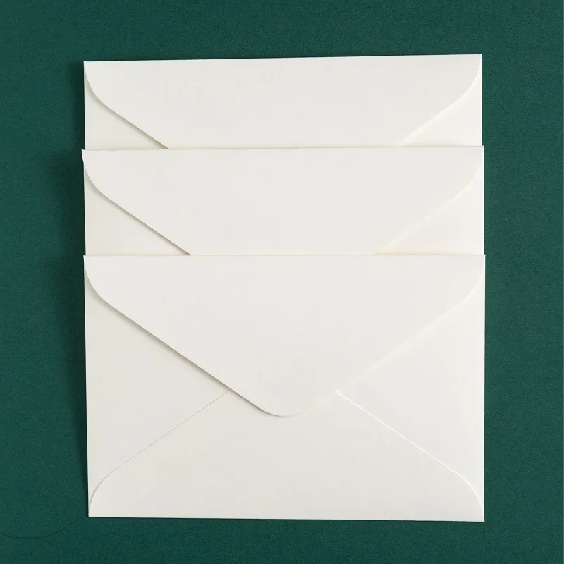 Imagem -06 - Grandes Envelopes de Papel Kraft Envelopes Brancos Ocidentais Convites de Casamento Papelaria de Negócios de Alto Grau 250g 50 Pcs por Lote