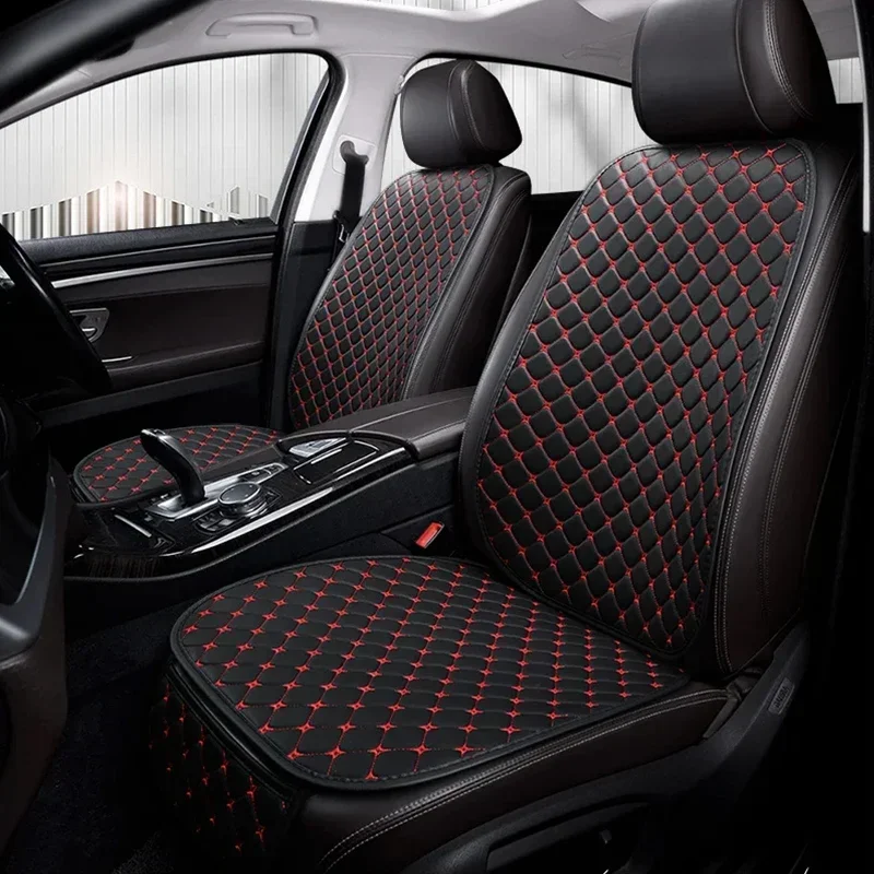 

Car Seat Covers Set Universal Leather Four Seasons Front Rear Seat Protector Car Seat Cushion Pad Mat Auto Interior Accessories