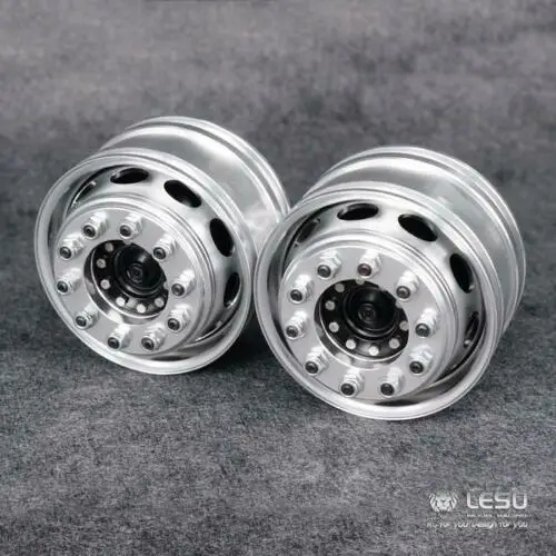 LESU 1/14 RC Front Metal Wheel Hub Bearing Brake For Tamiyaya Dumper Tractor Truck Car Toy Parts TH16386