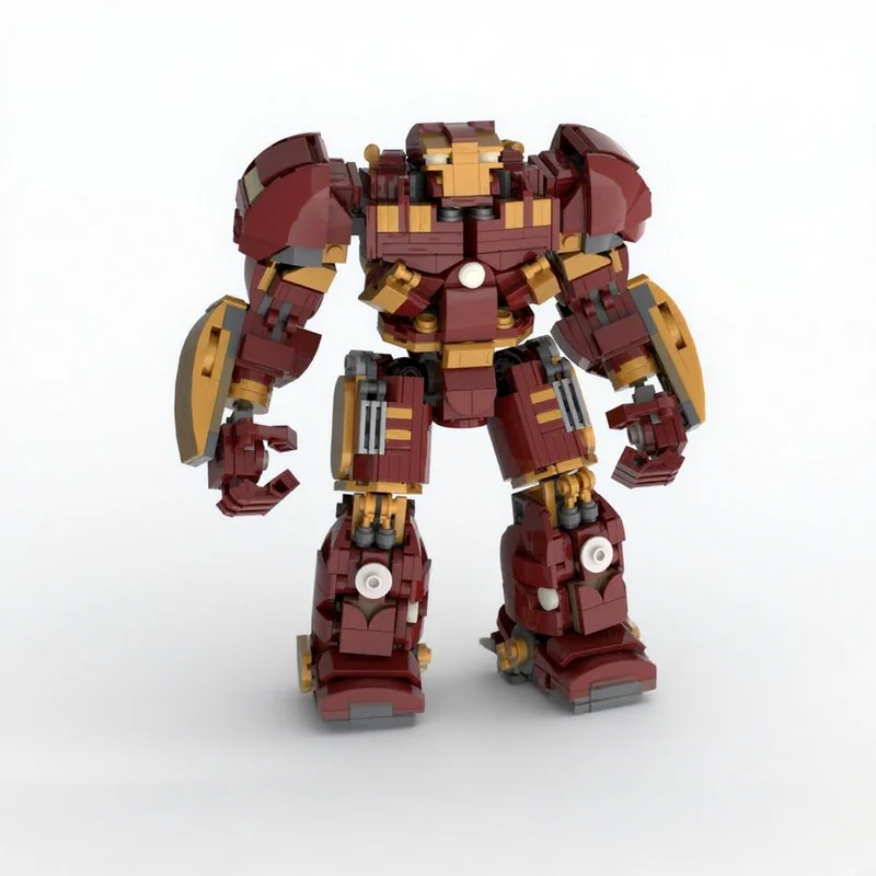 807 Piezas MOC Superhéroes Marvel The Infinity Saga Man Mark Hulkbuster, Bloques de Construcción de Modelos, Arquitectura, Juguetes de Regalo de Navidad