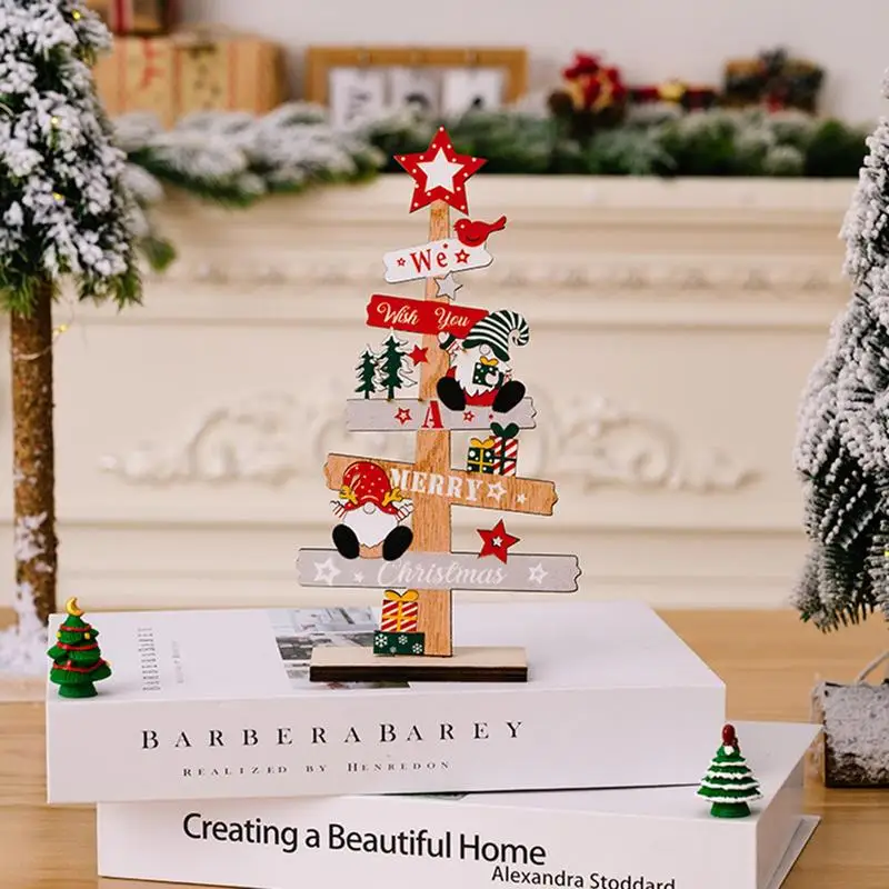 Máy Tính Để Bàn Cây Giáng Sinh Ông Già Noel DIY Trang Trí Bằng Gỗ Giáng Sinh Dấu Hiệu Mảng Bám Xmas Trang Trí 2023 Mới Năm Đảng Quà Tặng