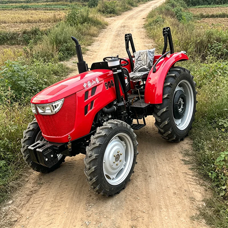 

Customized Agricultural reinforced rotary tiller, 60 HP wheeled tractor, multifunctional four-wheel cultivator