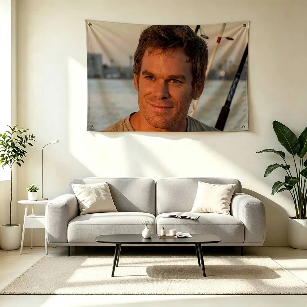 D-Dexter Morgan TV Series Flags for Bedrooms Home Decor Items Outdoor Decors Garage Decoration Flaga