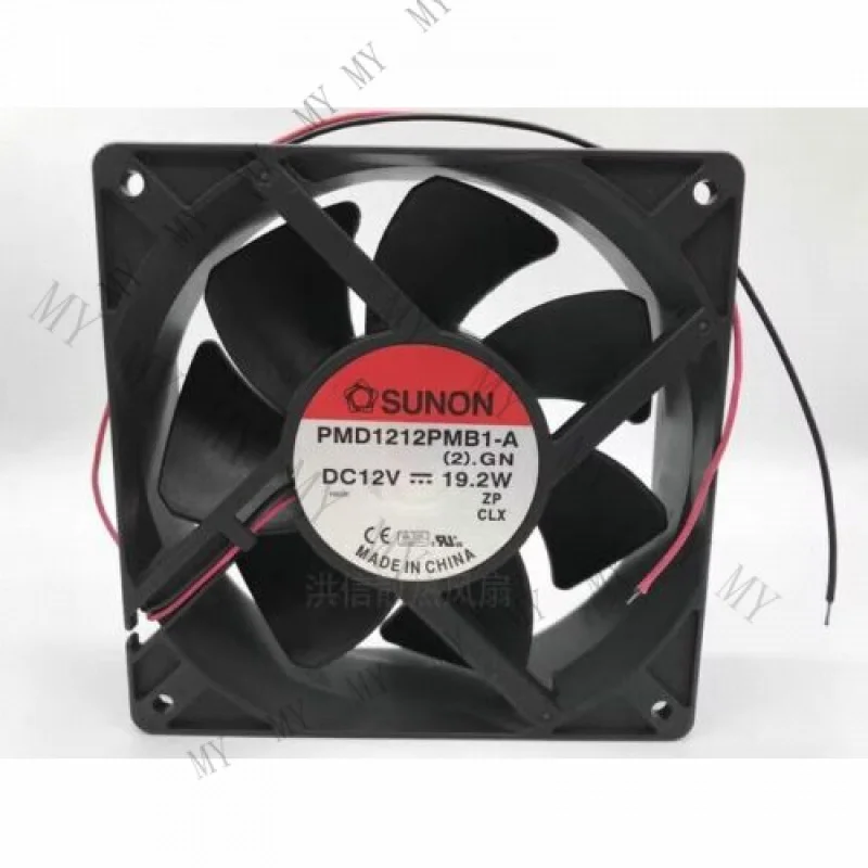 

TT for SUNON PMD1212PMB1-A(2).GN 12038 DC12V 19.2W 120MM 12CM 2-Wire Silent Cooling Fan
