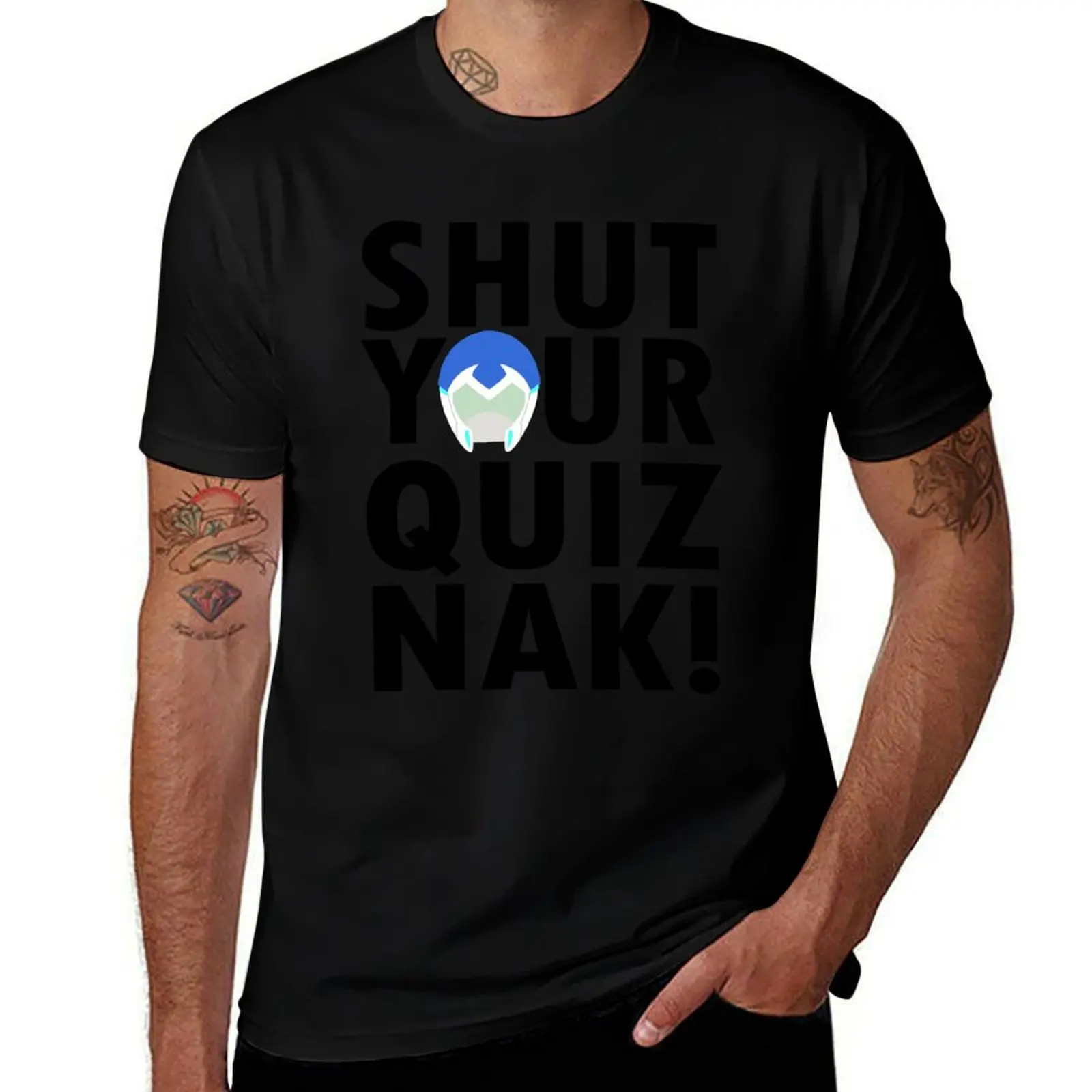 Voltron Inspired Shut Your Quiznak Quote T-Shirt Holiday Simple Tee Shirt T-Shirt