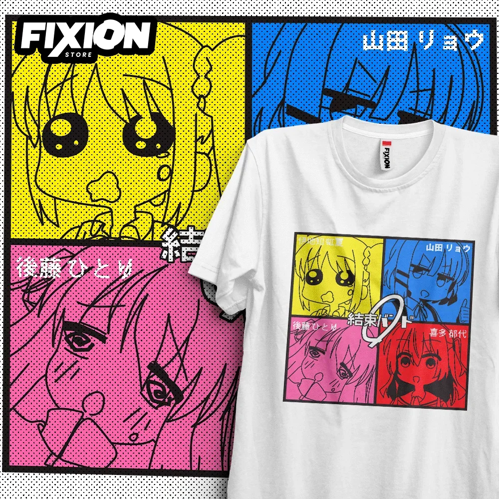 Manga T-shirt Bocchi The Rock – Marzo #5 (negra) Anime Tee