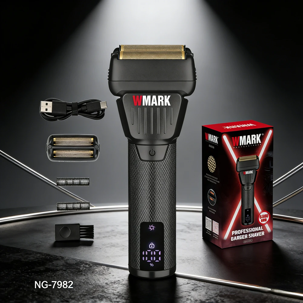 WMARK maquina afeitar hombres maquinilla de afeitar hombres Afeitadora Profesional Recortadora de barba Portátil Máquina de afei