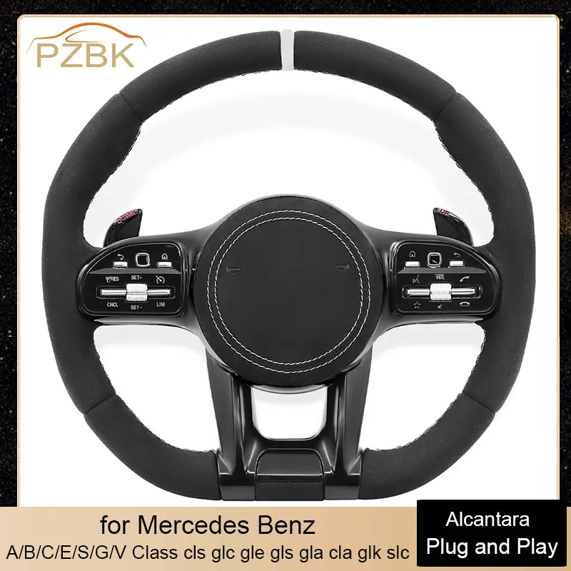 

All Alcantara Car Steering Wheel Full Set for Mercedes Benz AMG W213 W221 W222 W464 G350 G63 G65 G500 GLE53 GLE63S GLC43 GLA45