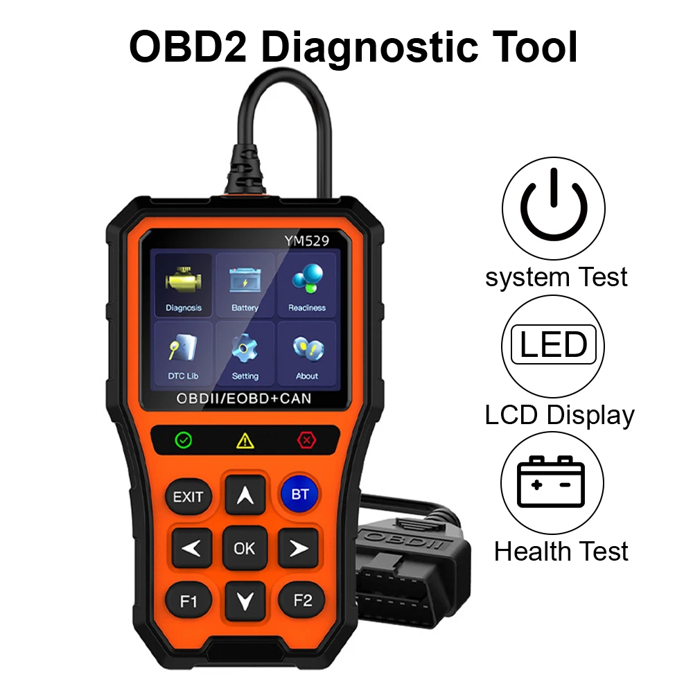 OBD2 Scanner Automotive Diagnostic Scanner Professional OBD2 Engine Code Reader Battery Life Check and Evaluation