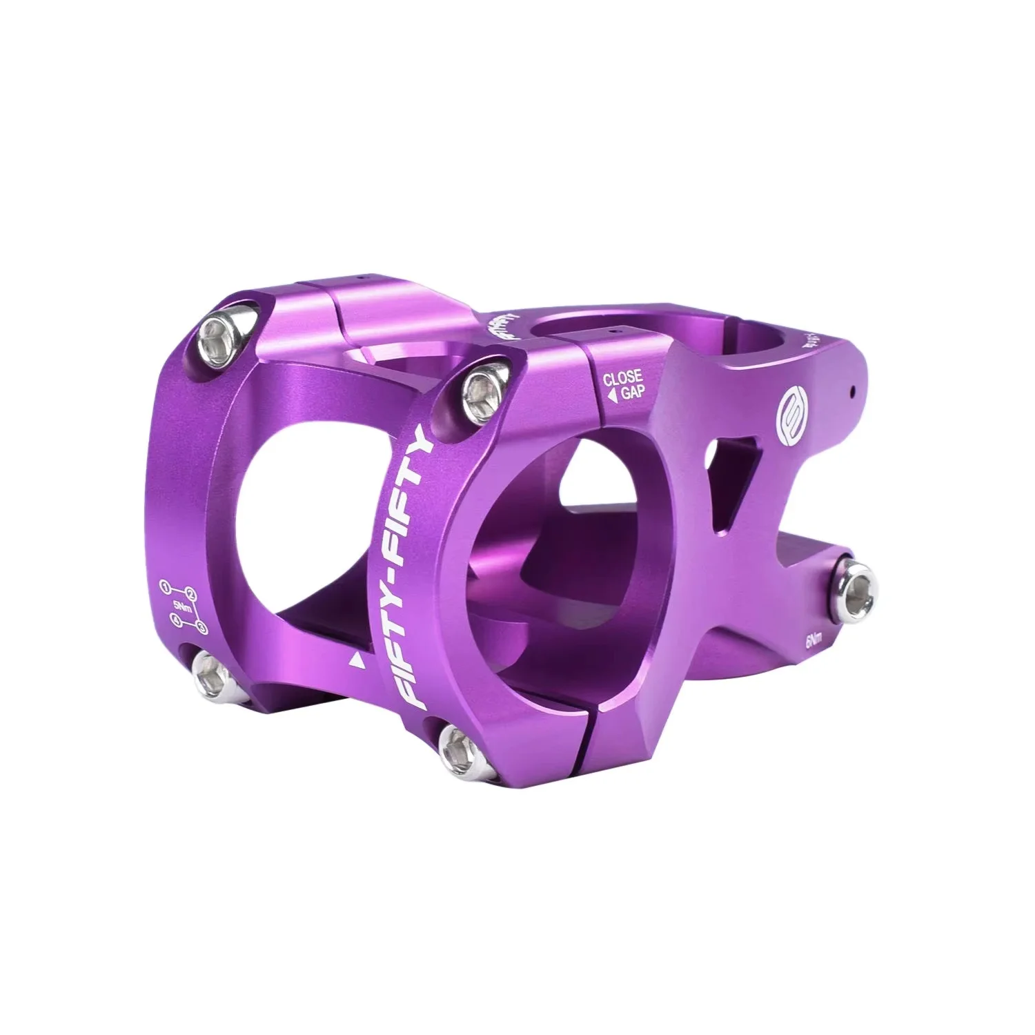 FIFTY-FIFTY Mountain Bike Stem 0° 31.8/35MM Bar Clamp, 1-1/8 Steer Tube Bicycle Stem,  Length 35mm 50MM