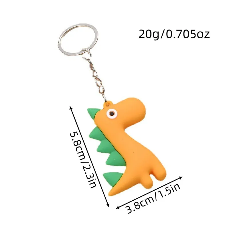 Cartoon dinosaur key ring men\'s and women\'s car bag key pendant