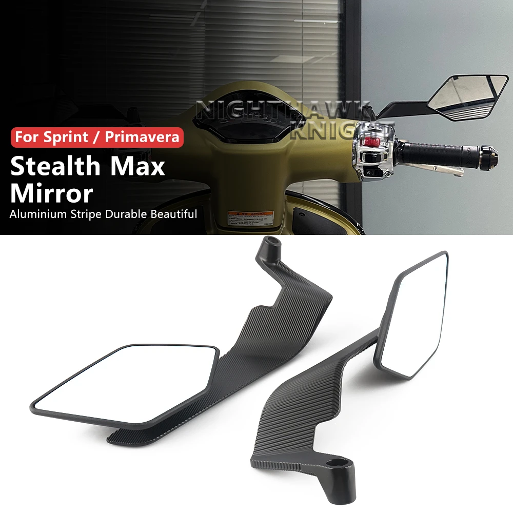 

Новые аксессуары для мотоциклов, вращающееся зеркало заднего вида Stealth Max для Vespa Sprint 150 Primavera 150 Sprint Primavera 2018-2025
