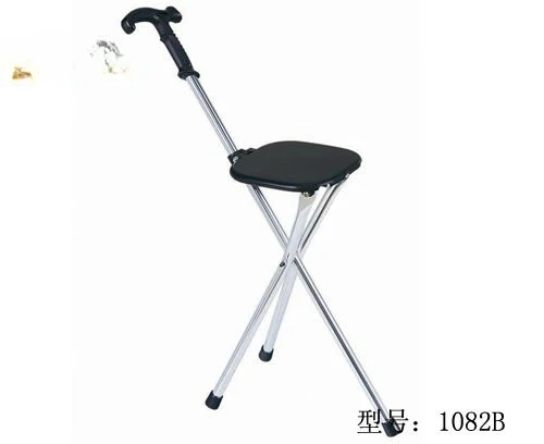 modern design (1082A) old man portable Folding adjustable cane walking stick folding chair