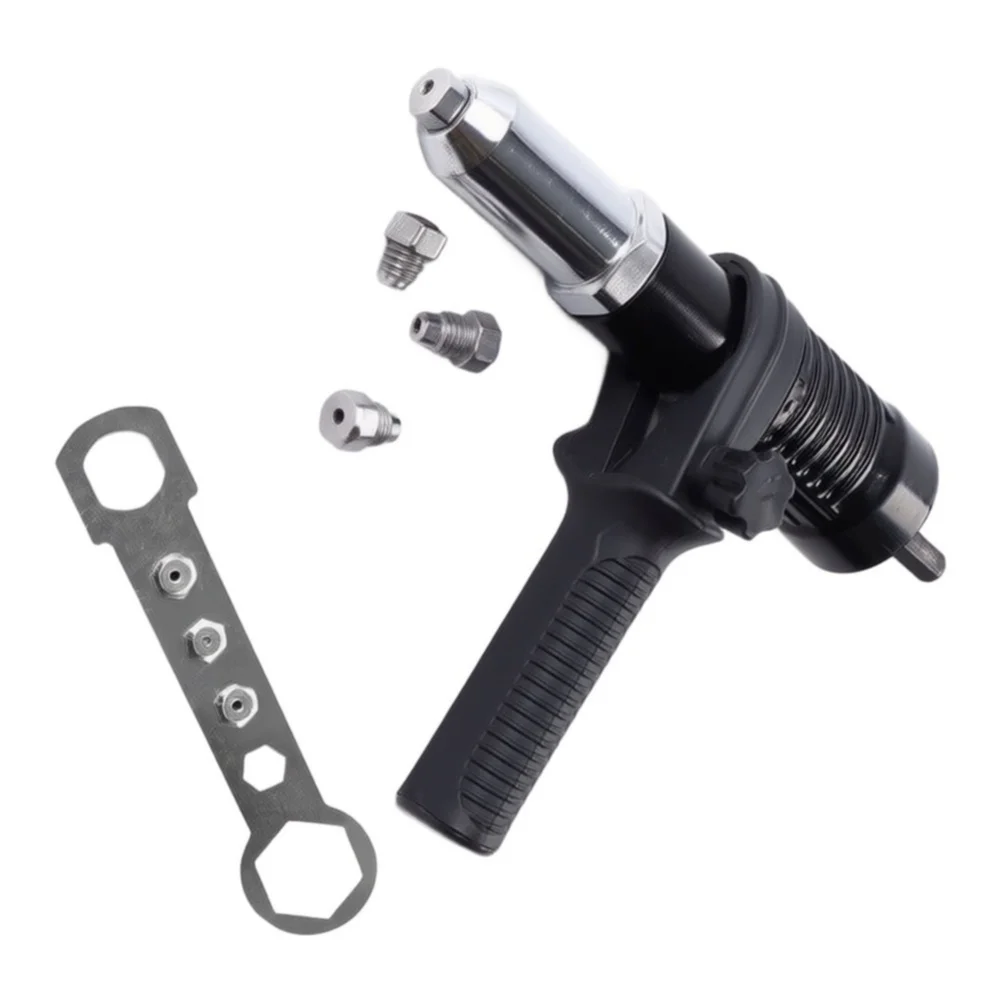 Rivet Tool Adapter Designed for Use with Standard Electric Drills Offering Fast Rivet Setting and Minimal Vibration