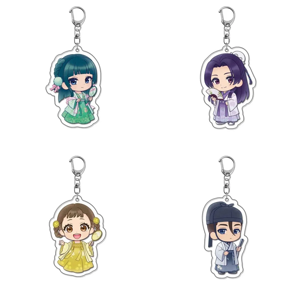 The Apothecary Diaries Maomao Jinshi Xiaolan Gaoshun Acrylic Keychain Anime Cute Double Sided Keyring Bag Pendant Christmas Gift