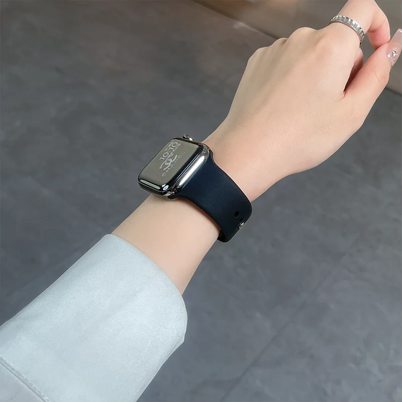 Stretchy Soft Silicone Sport Band For Apple Watch Series 11 10 9 8 7 6 5 SE Ultra Fits 49-38mm Anti Slip Sweatproof