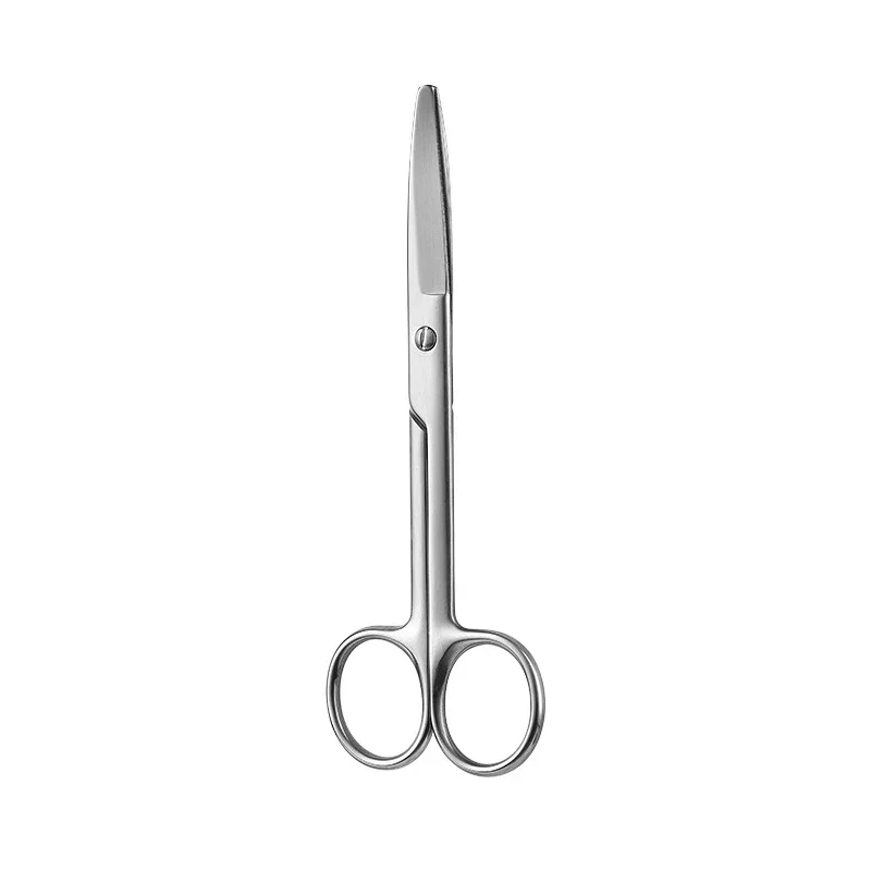 Stainless Steel Straight Round Scissors Household Gauze Scissors Cross-stitch Unthreading Scissors Non-medical Seiko Models