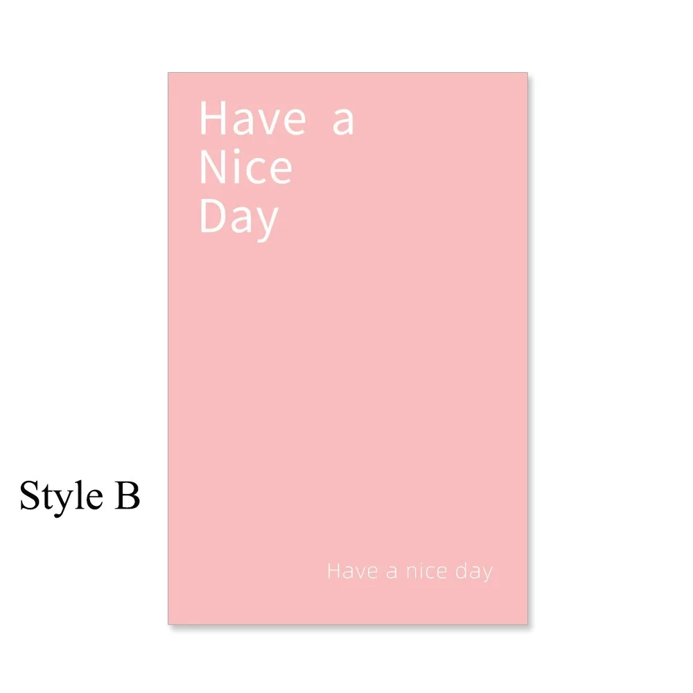 Adhesive Gift Box Sealing Sticker Mild Waterproofing Paper 50 sheets/pack Gift Package Stickers Front Sticker