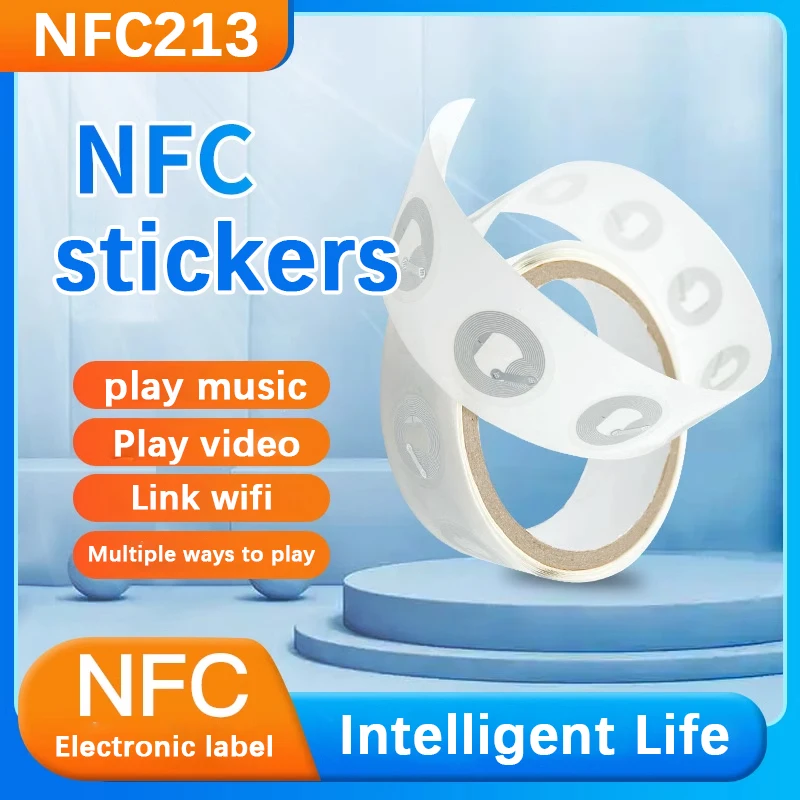 NFC tags RFID high-frequency tags NFC213 chip anti-counterfeiting cell phone read and write NFC stickers music wall stickers