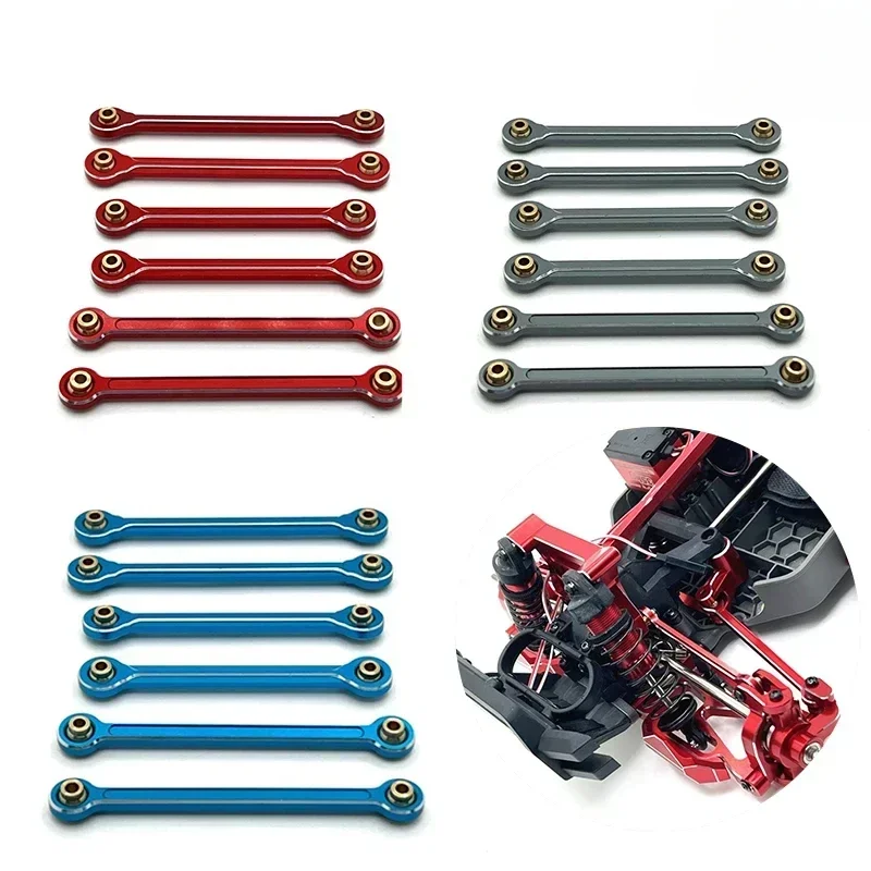 

FOR MJX 10208 Metal Turnbuckles Pull Rod Link Rod Steering Rod Set 1/10 RC Car Upgrade Parts Accessories