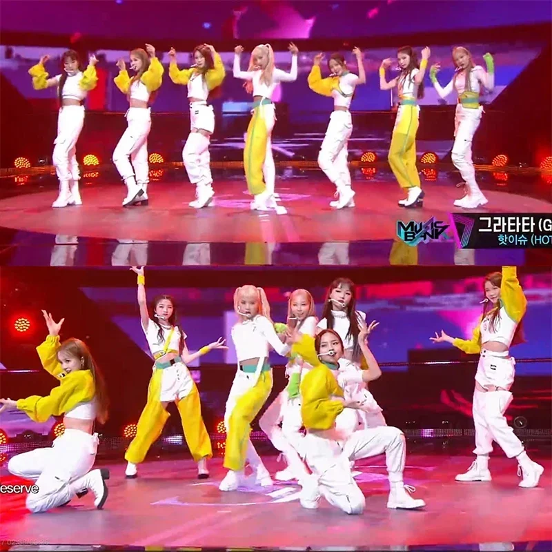 

Korean Kpop Outfits Women JAZZ Dance Costume Hip Hop Street Dance Stage Performance Festival Rave Concert Idol Outfit