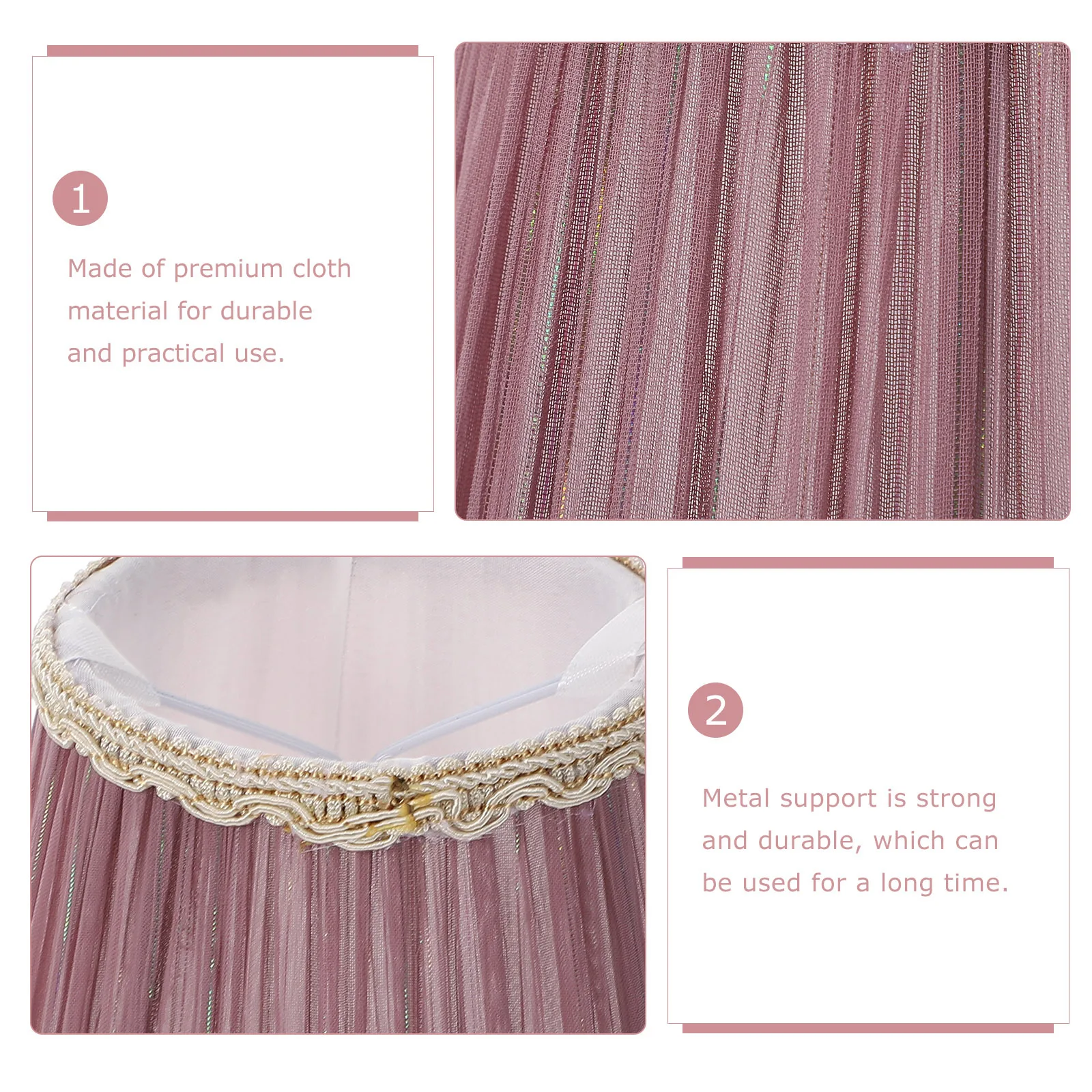 

1Pcs Cloth Lampshade Modern Durable Lamp Cover Decorative Ceiling Floor Lamp Accessory for Bedroom Living Room Warm Atmosphere