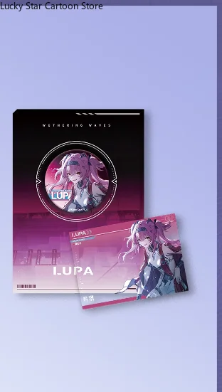 Официальный оригинальный аниме Wuthering Waves Cartethyia Lupa Fling the Coronet of Cheers тематический набор оттисков талисман подарок косплей