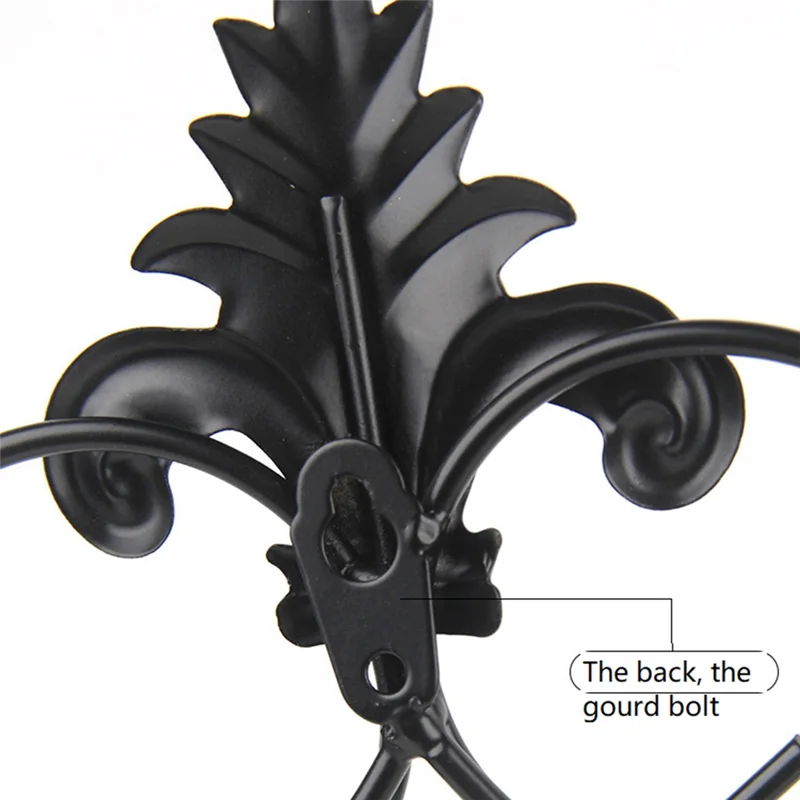 

Home Decor Candle Holder Wrought Iron Foldable Anti Rust For Living Room Hotel Wedding Bedroom