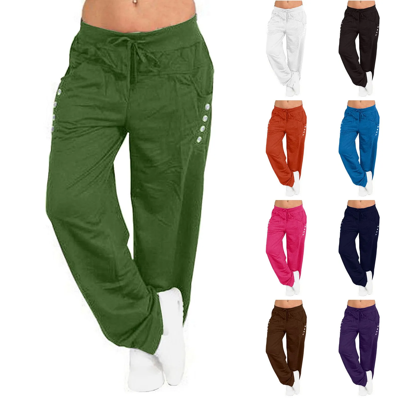 

Loose Pants for Petite Women Sweat Pants For Womens Yoga Pants With Pockets 2xl Track Pants Casual Pants Women Elastic Waist